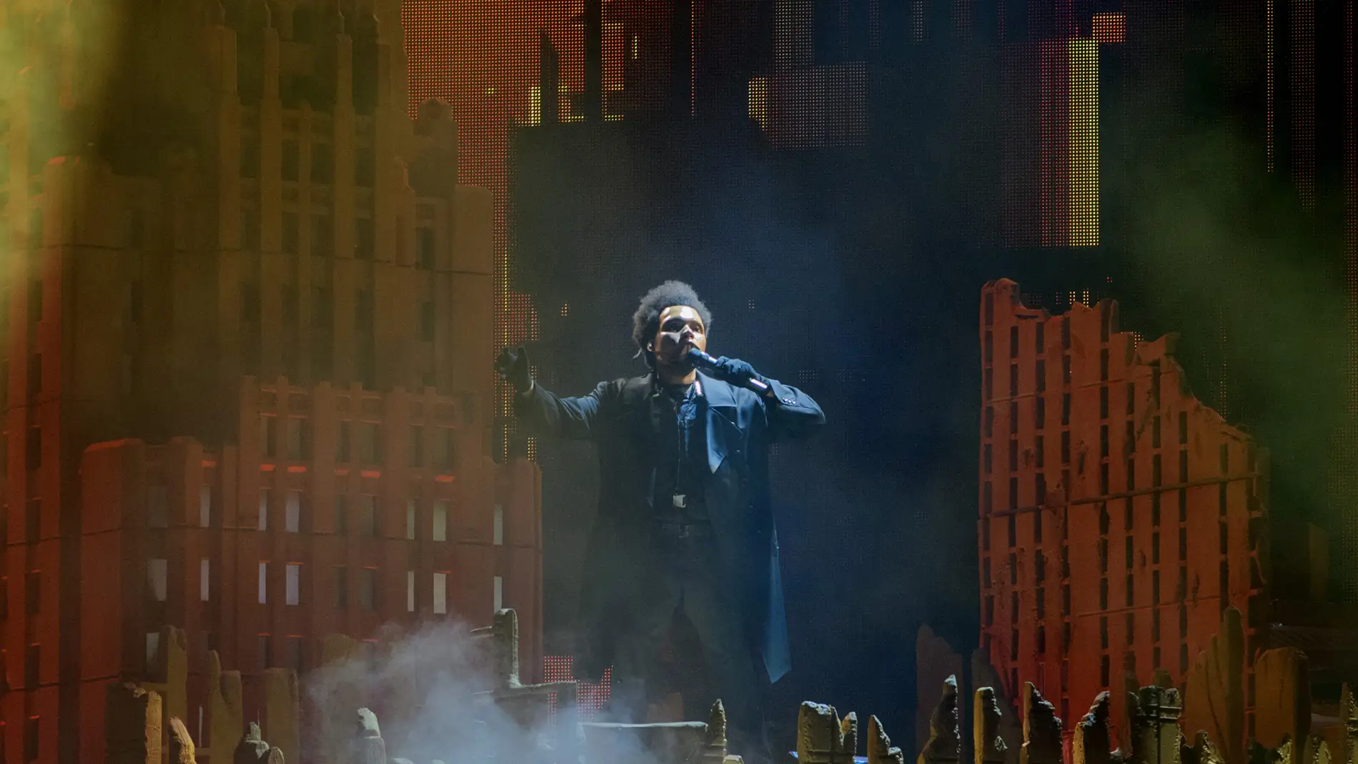 The Weeknd, en un concierto en Chicago en julio de 2022.