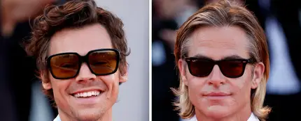Harry Styles y Chris Pine en el Festival de Venecia Harry Styles y Chris Pine en el Festival de Venecia
