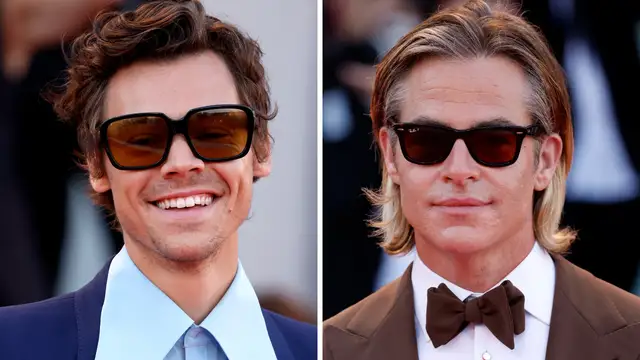Harry Styles y Chris Pine en el Festival de Venecia