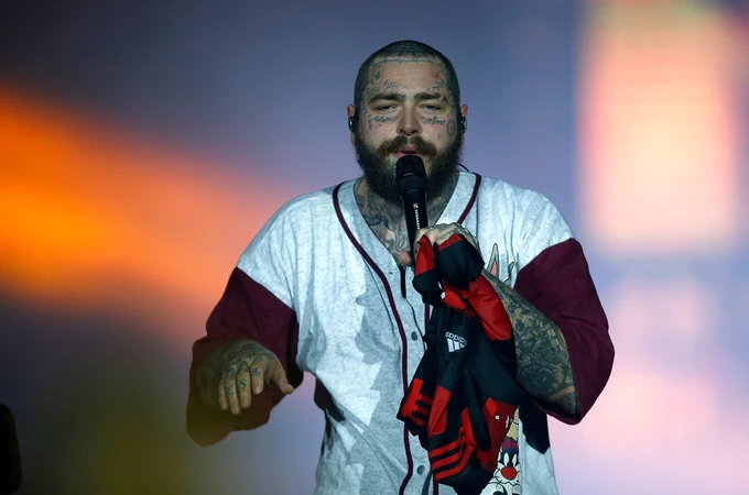 Post Malone, en el concierto de Rock in Rio 2022. Post Malone, en el concierto de Rock in Rio 2022.