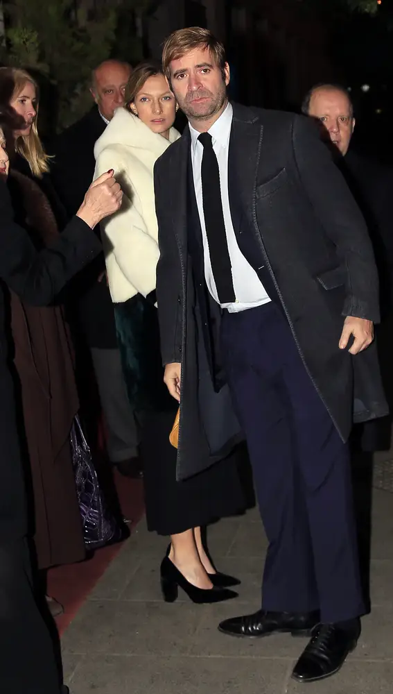 Alberto Comenge durante el funeral de María Dorinda Ramos en Madrid en 2017 Alberto Comenge durante el funeral de María Dorinda Ramos en Madrid en 2017