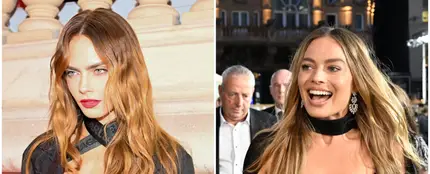 Cara Delevingne y Margot Robbie Cara Delevingne y Margot Robbie