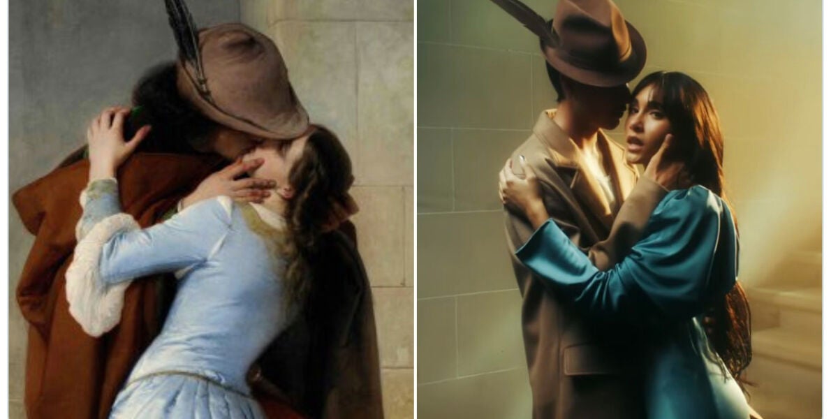 El cuadro 'El beso' de Francesco Hayez y el videoclip de 'Otra vez' de Aitana