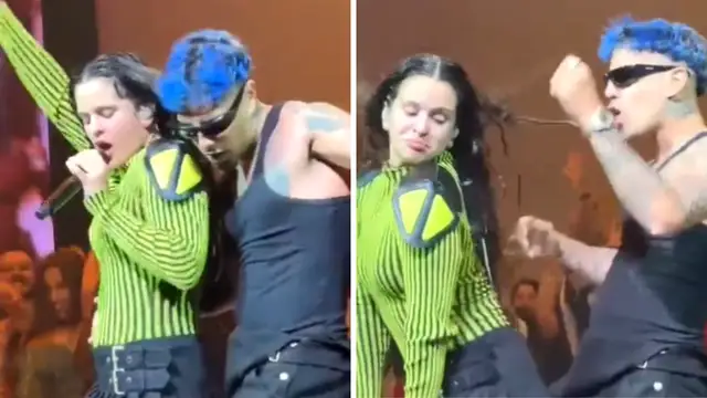 Rauw Alejandro se sube al escenario a bailar 'Despechá' junto a Rosalía