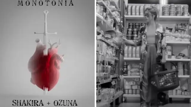 Shakira, en el videoclip de 'Monotonía, su canción con Ozuna.
