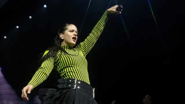 Rosalía, golpeada en la cara de nuevo por un peluche en uno de sus conciertos