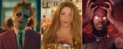 Ed Sheeran, Shakira y Montero. Ed Sheeran, Shakira y Montero.