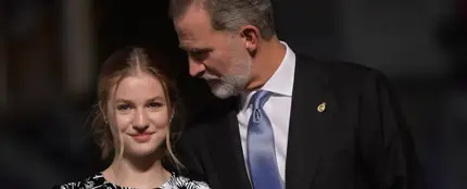 La princesa Leonor y el Rey Felipe La princesa Leonor y el Rey Felipe