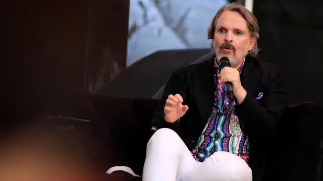 Miguel Bosé, en una charla de 2021.