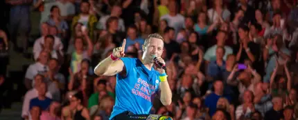 Chris Martin en un concierto de Coldplay Chris Martin en un concierto de Coldplay