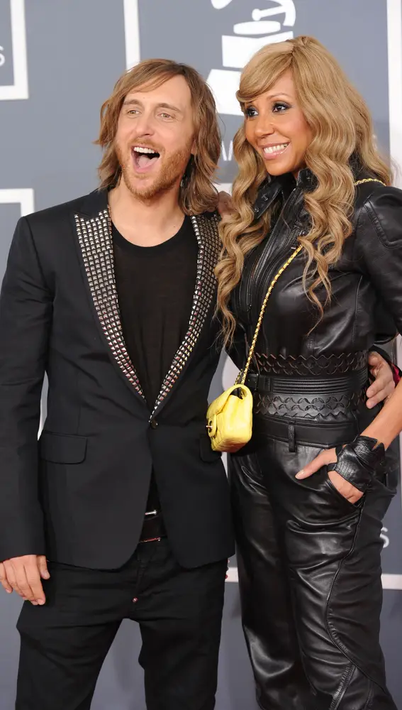 David y Cathy Guetta, en los premios Grammy de 2012.