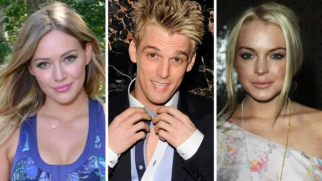 ¿Qué pasó entre Aaron Carter, Lindsay Lohan y Hilary Duff?