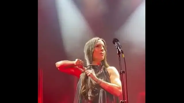 Ruth Lorenzo, en el concierto del Teatro Eslava en Madrid.