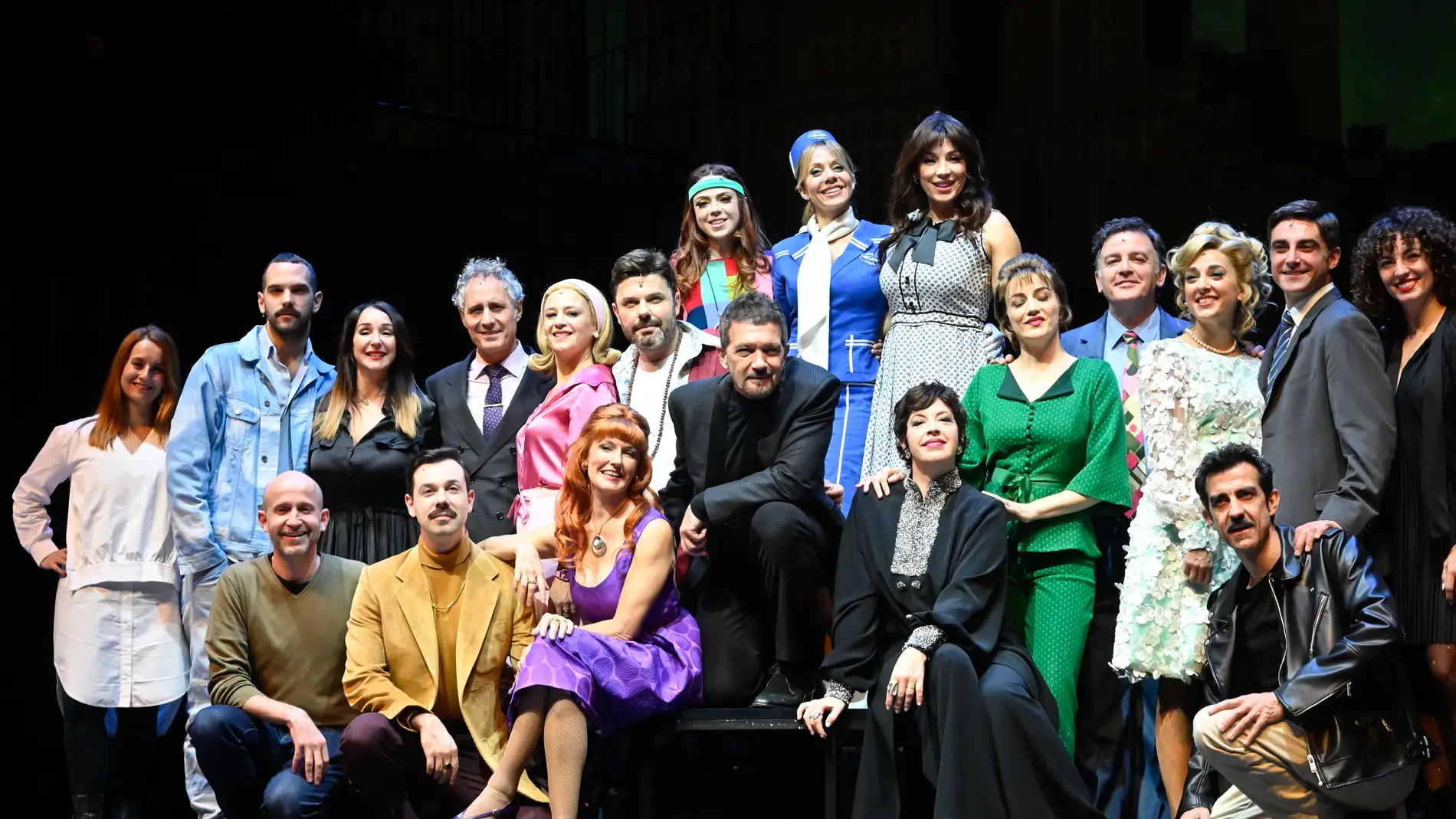 El elenco de 'Company, el musical' durante la presentación en Madrid.