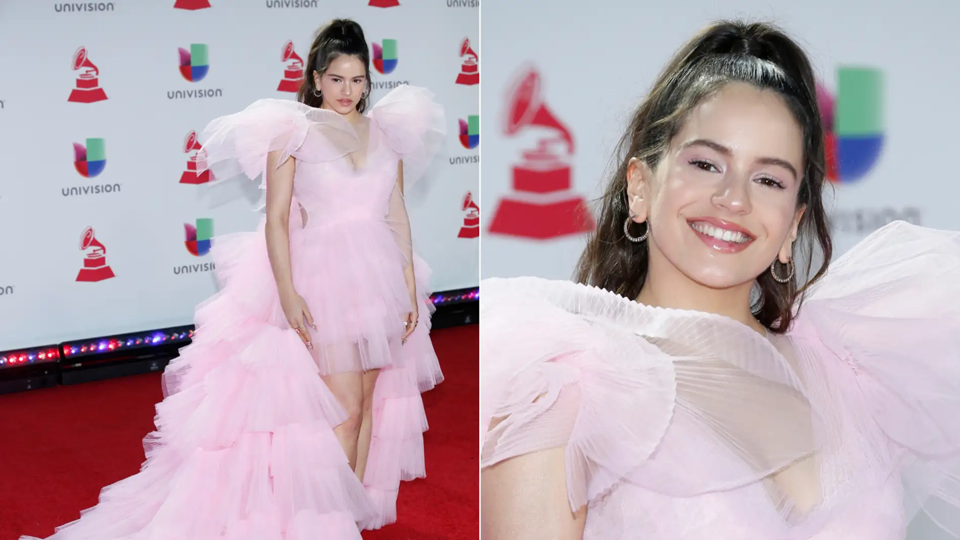Rosalía en la afombra roja de los Latin Grammy 2018