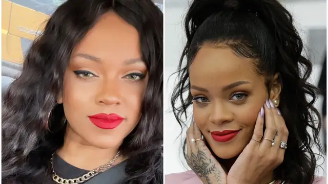 Priscila Beatrice (izquierda) y Rihanna (derecha)