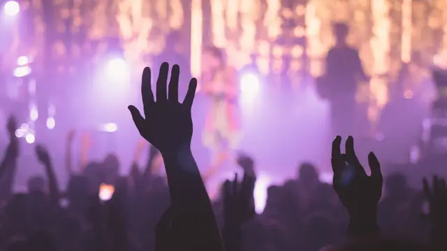 Ambiente en un festival de música