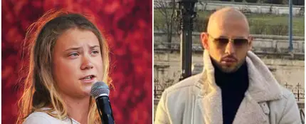 Greta Thunberg y Andrew Tate Greta Thunberg y Andrew Tate