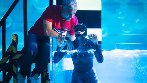 El agobio de Ana Guerra en la Apnea para conseguir superar los 2:27 minutos en ‘El Desafío’ El agobio de Ana Guerra en la Apnea para conseguir superar los 2:27 minutos en ‘El Desafío’