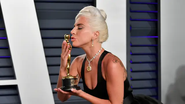 Lady Gaga en la fiesta de Vanity Fair en los Premios Oscar 2019