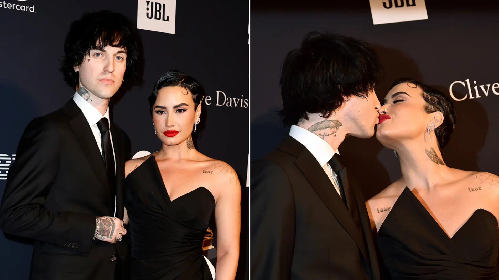 Demi Lovato y su novio, Jutes, en los Grammy 2023