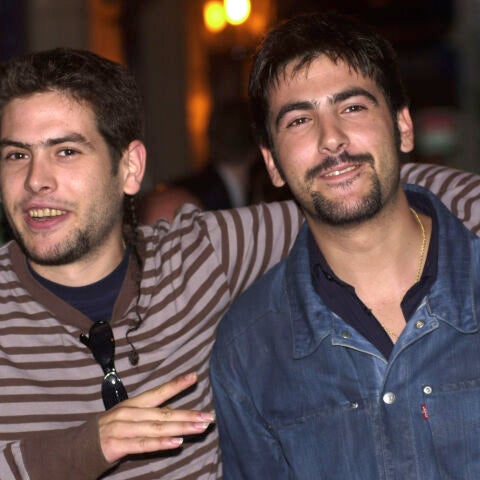 David y Jose Muñoz, de Estopa, en el año 2002