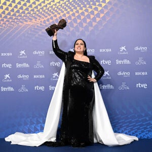 Laura Galán, protagonista de 'Cerdta', con el Goya a Mejor actriz revelación.