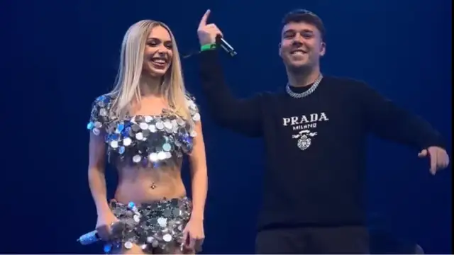 Quevedo sorprende en el Wizink Center de Madrid para cantar 'Real G' junto a Bad Gyal
