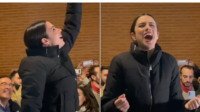 Blanca Paloma canta 'EAEA' en versión acústica en las calles de Vallecas para los que se quedaron sin entrar en su concierto