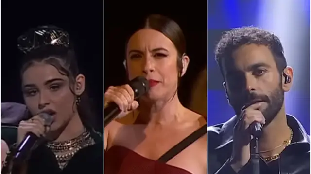 Alessandra, Blanca Paloma y Marco Mengoni