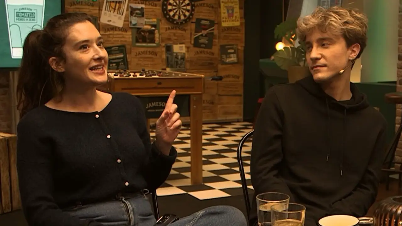 Victoria Martín y Carlos Marco en 'Tómatelo menos en serio'. Victoria Martín y Carlos Marco en 'Tómatelo menos en serio'.