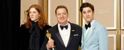 Brendan Fraser con sus hijosHolden Fraser y Leland Fraser. Brendan Fraser con sus hijosHolden Fraser y Leland Fraser.
