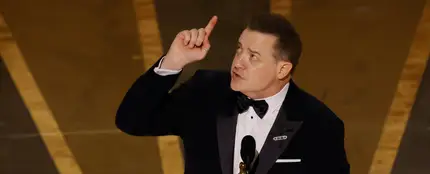Brendan Fraser recoge el Oscar a Mejor actor por 'La Ballena'. Brendan Fraser recoge el Oscar a Mejor actor por 'La Ballena'.