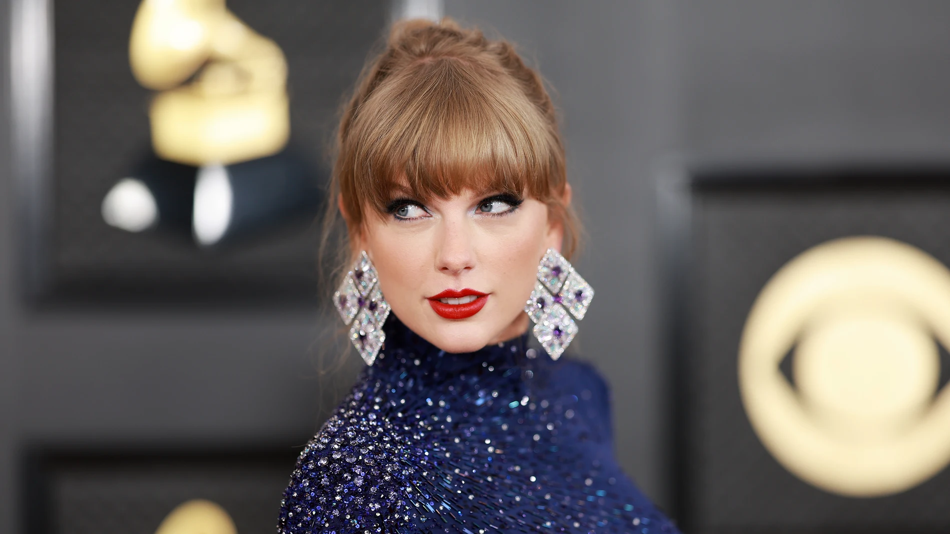 Taylor Swift, en la 65ª edición de los premios Grammy.