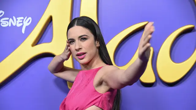Blanca Paloma en el estreno del musical de Aladdin