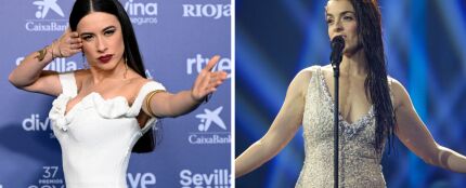El homenaje de Blanca Paloma a Ruth Lorenzo llevando el vestido que iba a usar en Eurovisión 2014