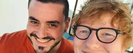 Juanma Romero con Ed Sheeran Juanma Romero con Ed Sheeran