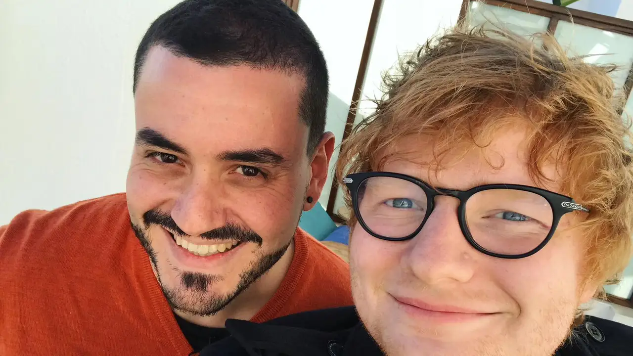 Juanma Romero con Ed Sheeran Juanma Romero con Ed Sheeran
