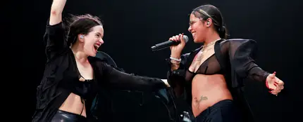 Rosalía y Tokischa en el Coachella 2023. Rosalía y Tokischa en el Coachella 2023.