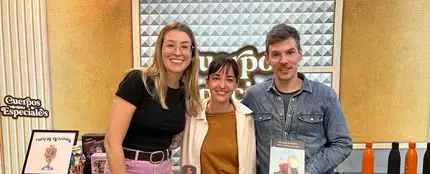 Marta Jiménez Serrano con Eva Soriano e Iggy Rubín en 'Cuerpos especiales' Marta Jiménez Serrano con Eva Soriano e Iggy Rubín en 'Cuerpos especiales'
