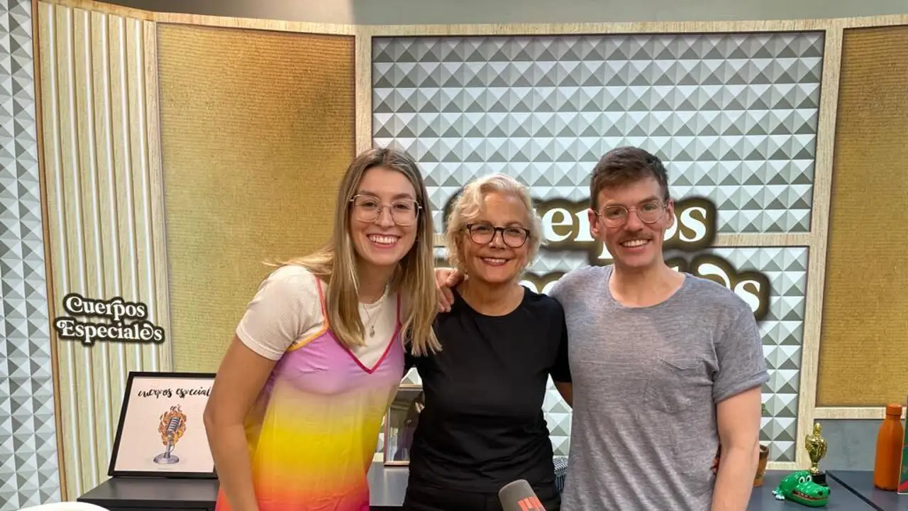Eva Soriano e Iggy Rubín con Elena Irureta Eva Soriano e Iggy Rubín con Elena Irureta