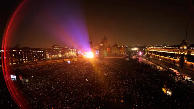 El público de El Zócalo durante el concierto de Paul McCartney.