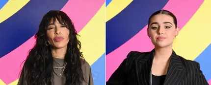 Loreen y Alessandra, representantes de Suecia y Noruega en Eurovisión 2023. Loreen y Alessandra, representantes de Suecia y Noruega en Eurovisión 2023.