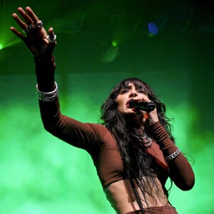 La artista sueca Loreen, en la preParty de Eurovisión en Londres.