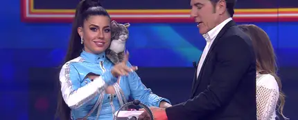 Miriam Rodríguez, en Tu cara me suena 10. Miriam Rodríguez, en Tu cara me suena 10.