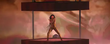 Loreen, en la final de Eurovisión 2023. Loreen, en la final de Eurovisión 2023.