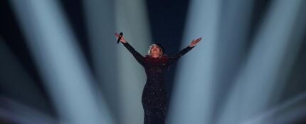 La artista francesa La Zarra, en la final de Eurovisión 2023