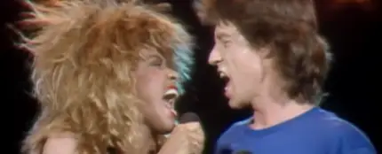 Mick Jagger canta con Tina Turner 'State Of Shock'. Mick Jagger canta con Tina Turner 'State Of Shock'.
