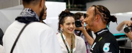 Rosalía, en el circuito de F1 de Barcelona.