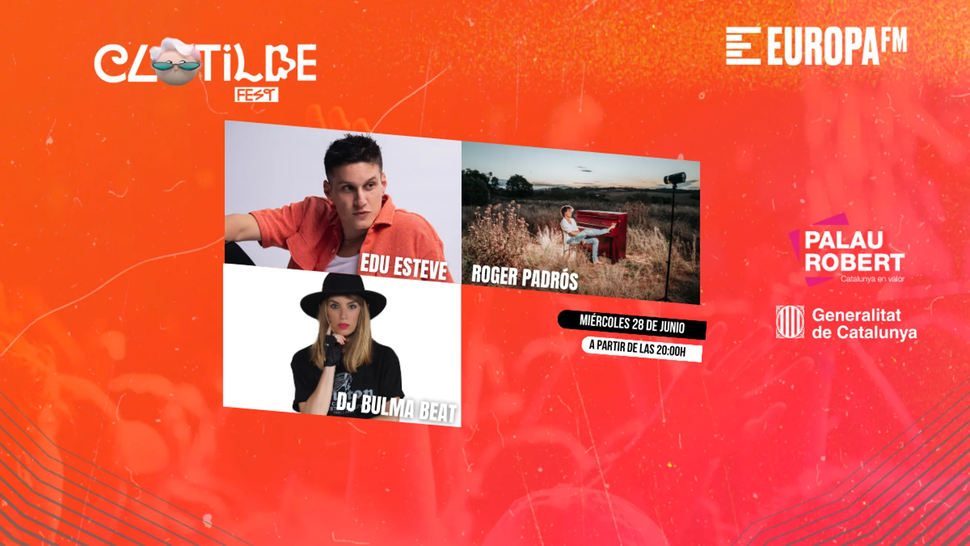 Consigue invitaciones para ver a los DJ Bulma Beat, Edu Esteve y Roger Padrós en el Clotilde FEST 2023